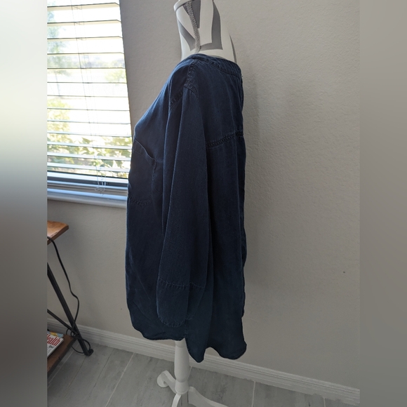Soft Surroundings Tencel Denim Top - Picture 5 of 7